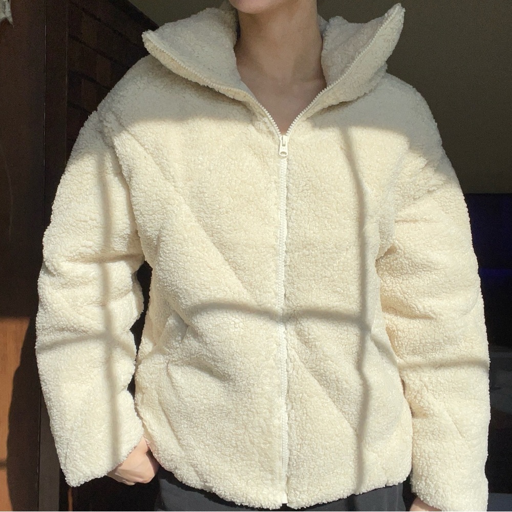 Abercombie fleece puffer jacket